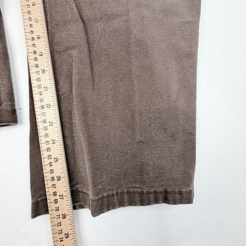Vintage Carhartt Carpenter Pants Men 38X28 Dark Brown Dungaree Fit B11 DKB Work